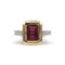 Anillo 51 Anillo de oro blanco y rosa, rubelita y diamantes 58 Facettes 240206R