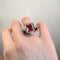 Anillo 51 Anillo de oro blanco y rosa, rubelita y diamantes 58 Facettes 240206R