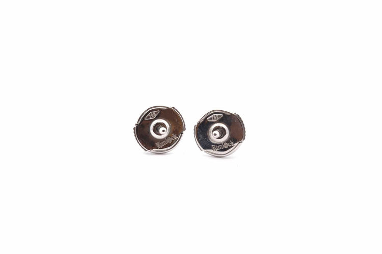 Boucles d'oreilles Puces d’oreilles en or blanc 18k et diamants 0,50 ct 58 Facettes 26111-C