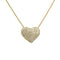 Collier Collier pendentif cœur en or jaune et diamants 58 Facettes 240019SP