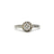 Ring 55 Solitär - Ring i vitt guld, Platina och diamant 58 Facettes 220034SP
