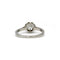 Ring 55 Solitär - Ring i vitt guld, Platina och diamant 58 Facettes 220034SP