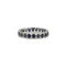Bague 51 Alliance en or blanc 750 et saphirs 58 Facettes 240154R