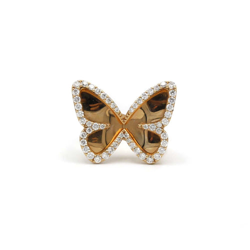Prsten 50 Messika Butterfly - Prsten od ružičastog zlata i dijamanata 58 Facettes 240107R