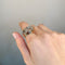 Ring 55 Ring van geel- en witgoud met diamanten 58 Facettes 240106R