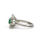 Ring 54 White gold ring, emerald and diamonds 58 Facettes 230116R
