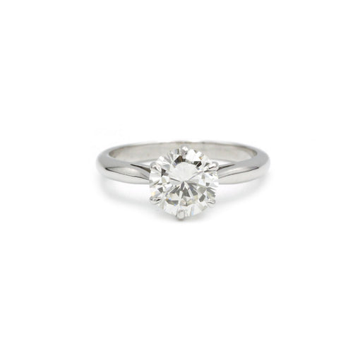Ring 53 Solitär - Ring aus Weißgold und Diamant 1,57 ct 58 Facettes 230018R