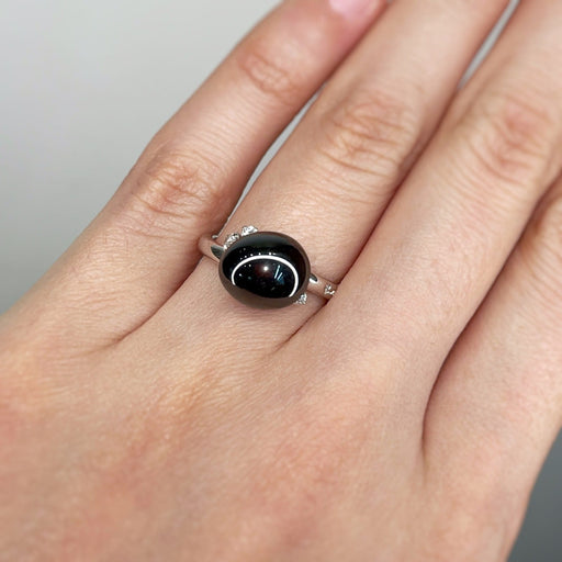 Ring 52 Pomellato Capri - Ring in white gold, ceramic and diamonds 58 Facettes 220498R