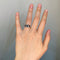 Ring 49 White gold ring with oval sapphire 58 Facettes 220331R