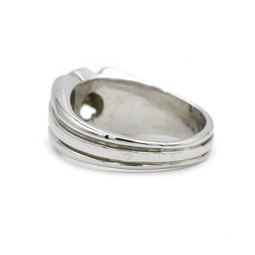 Bague 52 Bague en or blanc et diamant 58 Facettes 220020R