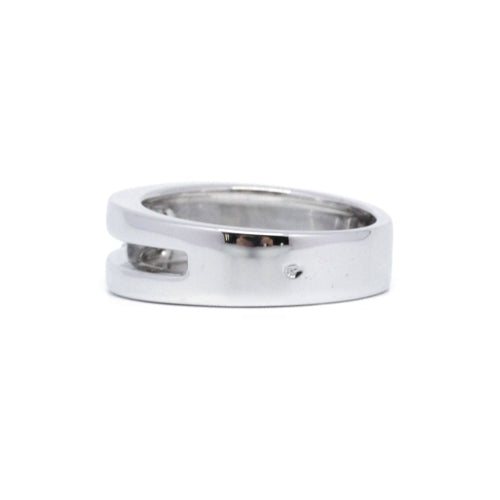 Bague 57 Bague en or blanc et diamant princesse 58 Facettes 220465R
