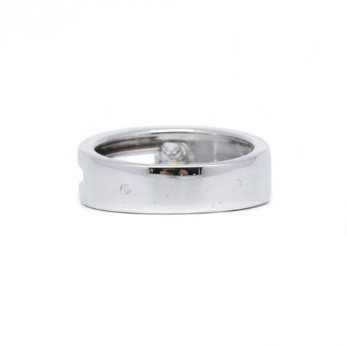 Bague 57 Bague en or blanc et diamant princesse 58 Facettes 220465R