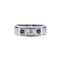 Bague 54 Bague en or blanc, saphirs et diamants 58 Facettes 220009R