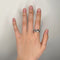 Bague 57 Bague en or blanc et diamants 58 Facettes 210181R