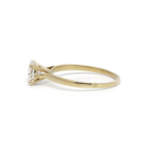 Bague 53 Solitaire - Bague en or jaune et diamant 0,92 carat 58 Facettes 230025SP