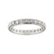 Bague 59 Bague éternelle - Alliance en or blanc 18 kt et diamants 1,20 ct 58 Facettes 26688