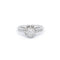 Bague 52 Bague solitaire 0,15 ct en or blanc et diamants 58 Facettes 190010SP