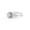 Bague 52 Bague solitaire 0,15 ct en or blanc et diamants 58 Facettes 190010SP
