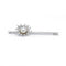 Broche Broche fleur en or blanc, platine, perle et diamants 58 Facettes 200068R