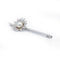 Broche Broche fleur en or blanc, platine, perle et diamants 58 Facettes 200068R
