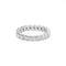 Amerikanischer Ring 52 Ehering aus Weißgold und Diamanten 58 Facettes 220416R