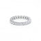 Amerikanischer Ring 52 Ehering aus Weißgold und Diamanten 58 Facettes 220416R
