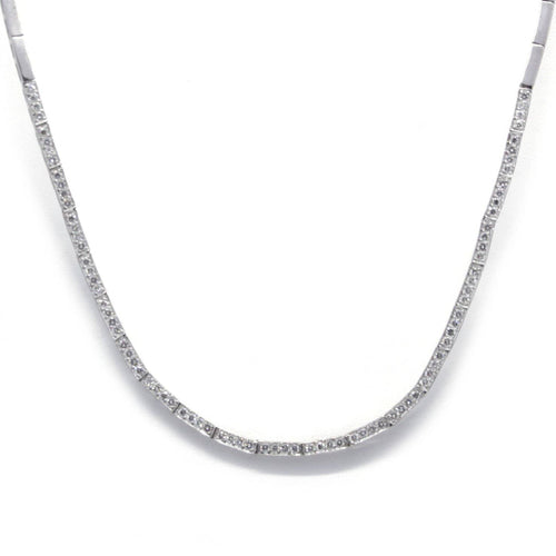 Collar Collar de oro blanco y diamantes de 1,68 ct 58 Facettes 230014SP