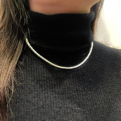Collar Collar de oro blanco y diamantes de 1,68 ct 58 Facettes 230014SP