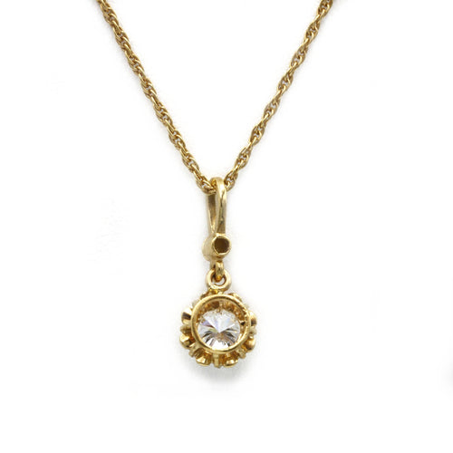 Collier Collier pendentif en or jaune et diamant 58 Facettes 170142R