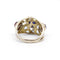 Ring 51 Yellow gold ring with sapphire, garnets and diamonds 58 Facettes 200015R