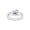 Bague 49 Bague en or blanc et diamants 58 Facettes 200049R