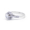 Bague 52 Solitaire - Bague en or blanc et diamants 58 Facettes 190345R