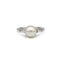 Ring 46 White gold ring and cultured pearl 58 Facettes 200051R