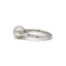 Ring 46 White gold ring and cultured pearl 58 Facettes 200051R