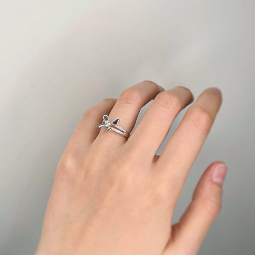 Anello 51 Mauboussin - Anello Moi Aimer Te in oro bianco e diamanti 58 Facettes 220599R