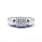 Bague 53 Bague jonc en or blanc et diamants 58 Facettes 220450R