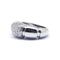 Bague 53 Bague jonc en or blanc et diamants 58 Facettes 220450R