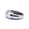 Bague 53 Bague jonc en or blanc et diamants 58 Facettes 220450R