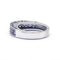 Bague 53 Bague en or blanc, diamants et saphirs 58 Facettes 220444R