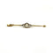 Broche Broche barrette XIXe en or jaune et diamants 58 Facettes 150387R