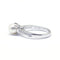 Ring 52 Ring Solitär aus Weißgold mit Perle und Diamanten 58 Facettes 130136R-160047R