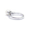 Ring 52 Ring Solitär aus Weißgold mit Perle und Diamanten 58 Facettes 130136R-160047R