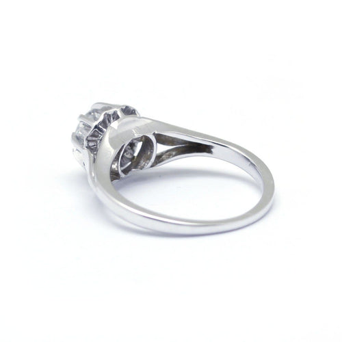 Bague 46.5 Solitaire - Bague en or blanc et diamant 0,45 ct 58 Facettes 180182R