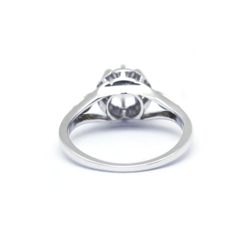 Bague 46.5 Solitaire - Bague en or blanc et diamant 0,45 ct 58 Facettes 180182R