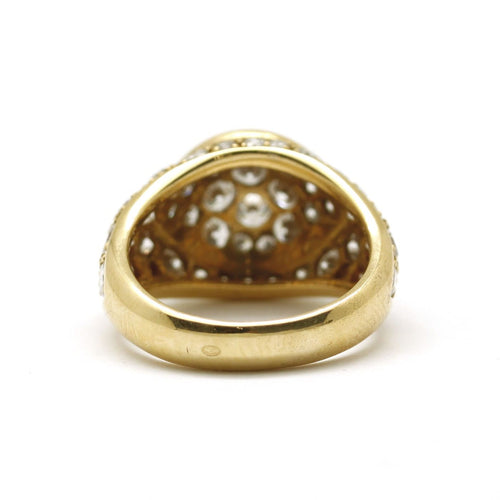 Bague 51 Bague en or jaune et diamants 58 Facettes 170179R