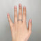 Anello 55 Fede nuziale americana in oro bianco e diamanti 58 Facettes 160142R