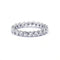 Amerikansk ring 52 Vielsesring i hvidguld og diamanter 58 Facettes 180198R