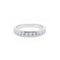 Bague 46 Demi-alliance en platine et diamants 58 Facettes 180076R