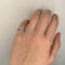 Bague 46 Demi-alliance en platine et diamants 58 Facettes 180076R