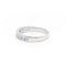 Bague 46 Demi-alliance en platine et diamants 58 Facettes 180076R